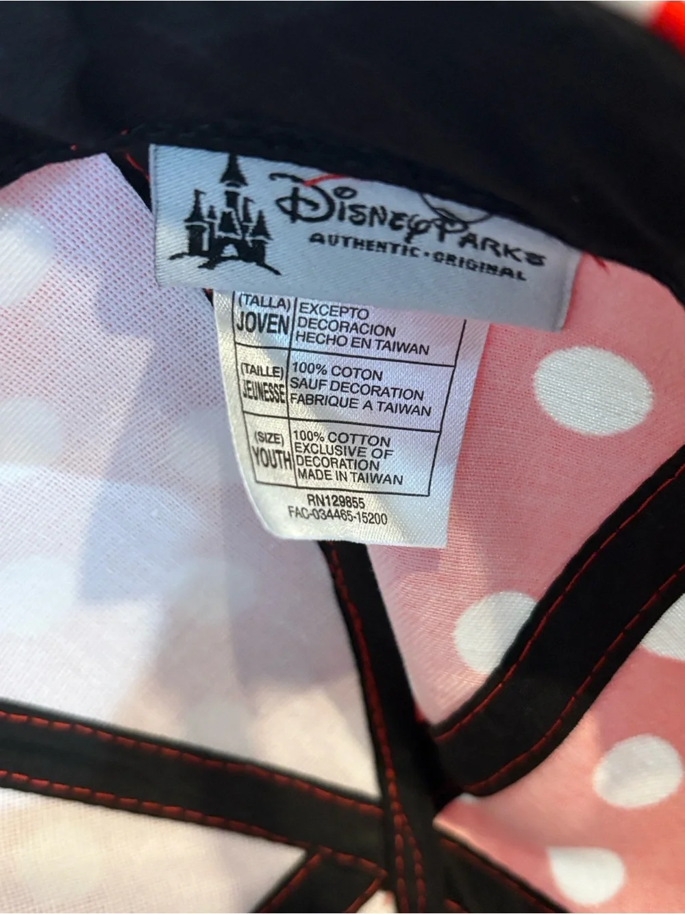 Disney Parks Walt Disney World Mickey and Minnie Mouse Youth Baseball Caps
